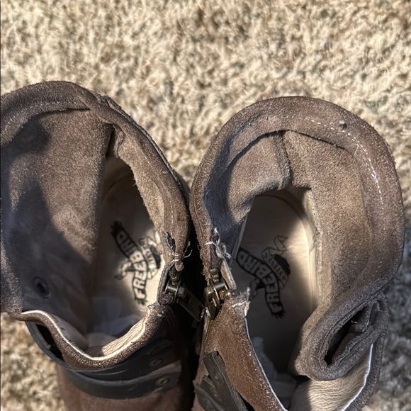 Freebird Blaze leather Brown and Black Heeled Boots size 8 - Picture 6 of 8